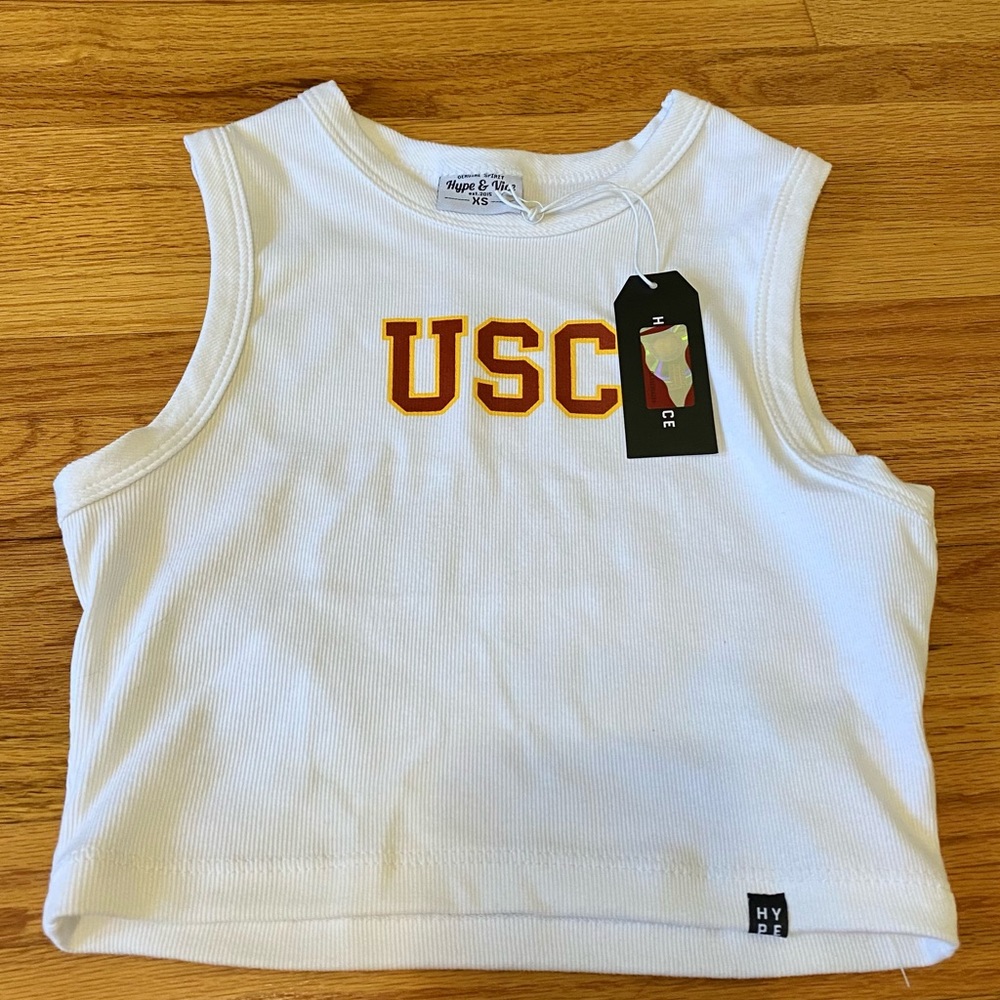 USC cropped shirt
